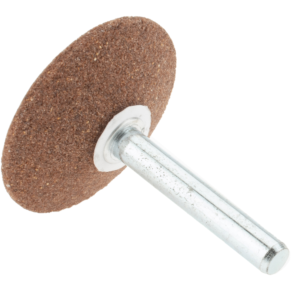 Norton Mounted Point 3/8" Thick, 1/4" Shank Dia, A36, 60 Grit