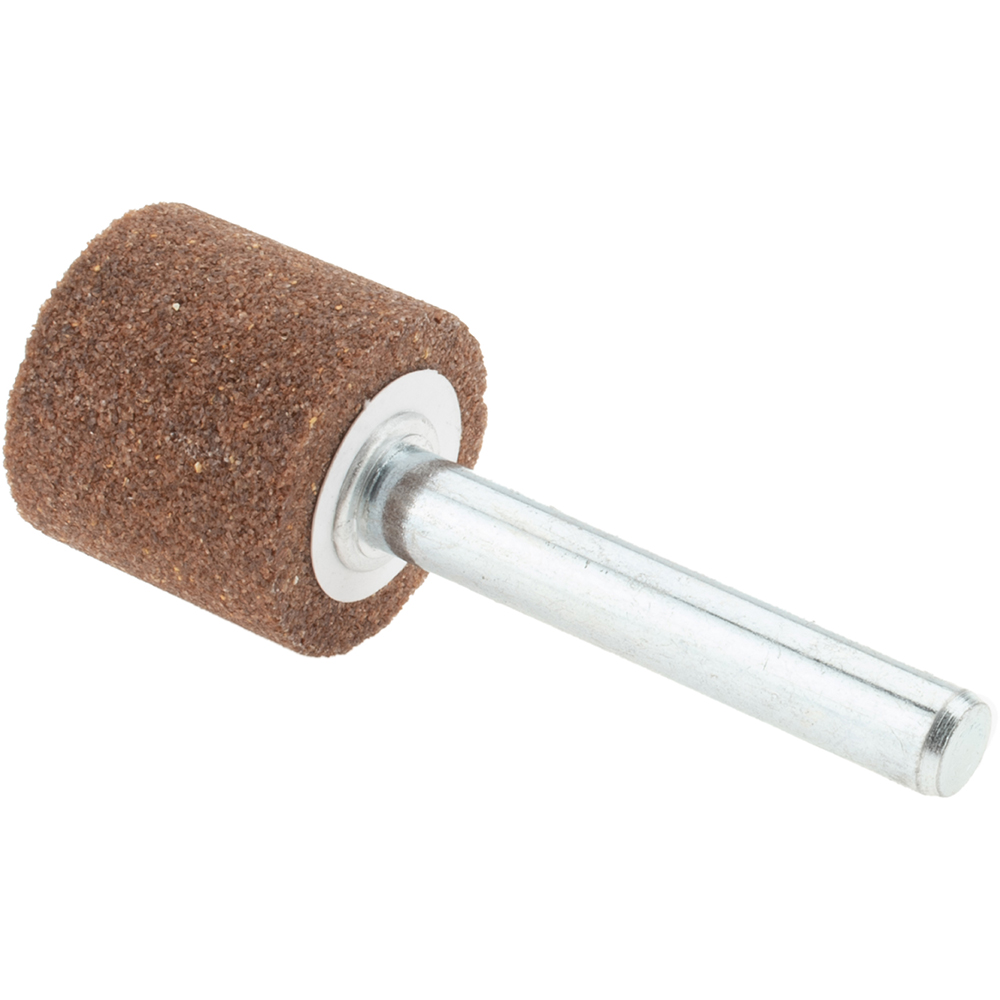 Norton Mounted Point 3/4" Thick, 1/4" Shank Dia, A39, 60 Grit