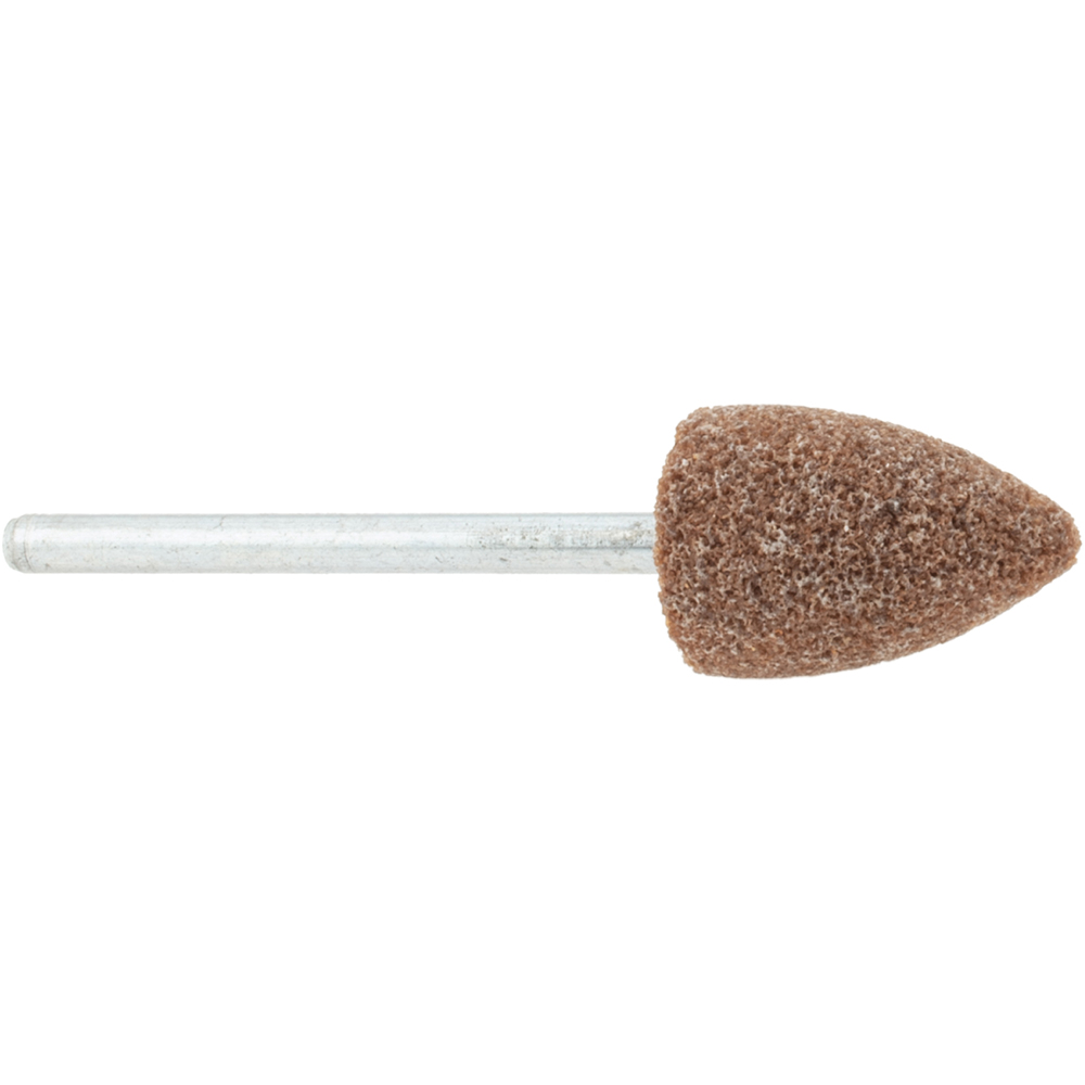 Mounted Point: 3/4" Thick, 1/8" Shank Dia, B42, 60 Grit, Medium