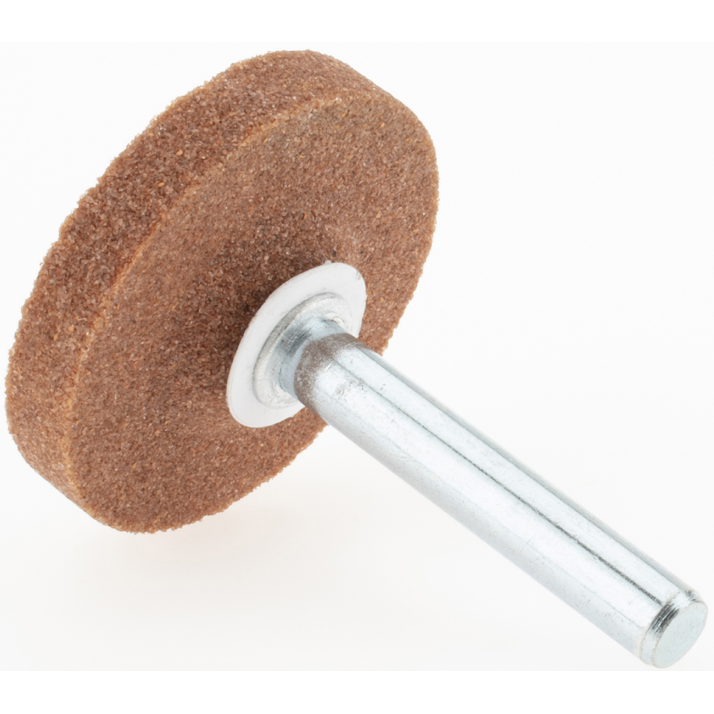 Norton Mounted Point 1/4" Thick, 1/4" Shank Dia, W235, 60 Grit