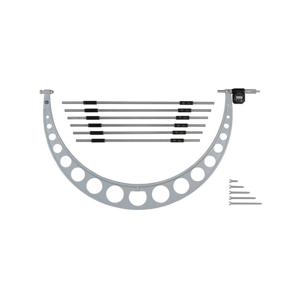 Mitutoyo 340-723 Electronic Interchangeable Anvil Micrometer: 30 to 36" Range, 6 Anvils Image