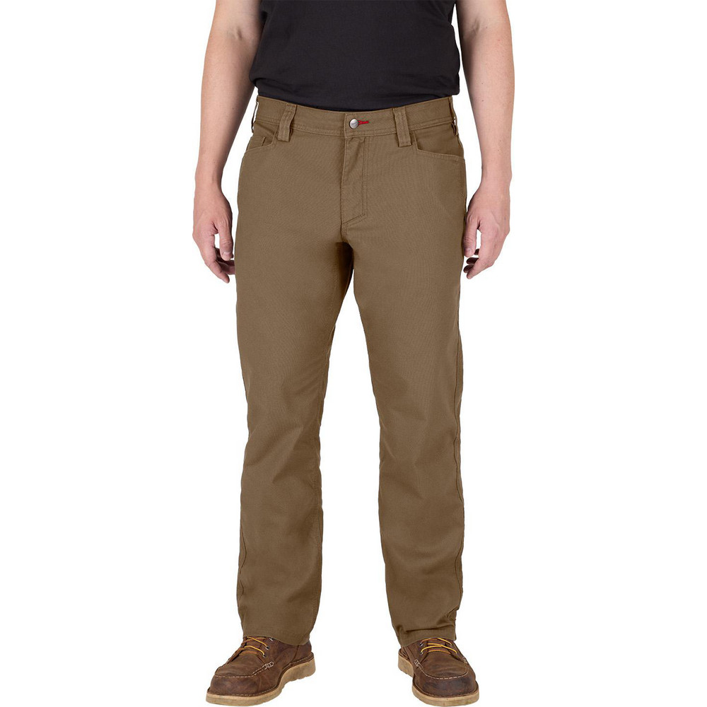 Milwaukee Tool - Washable Pants: Size 34X34, Khaki, Cotton