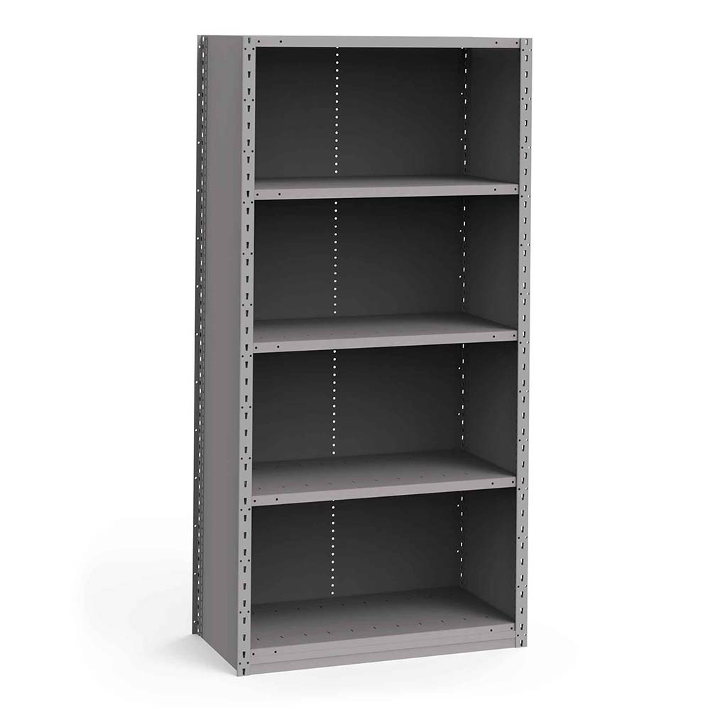 Rousseau Metal Closed Shelving Starter Unit 5 Shelves MSC Direct