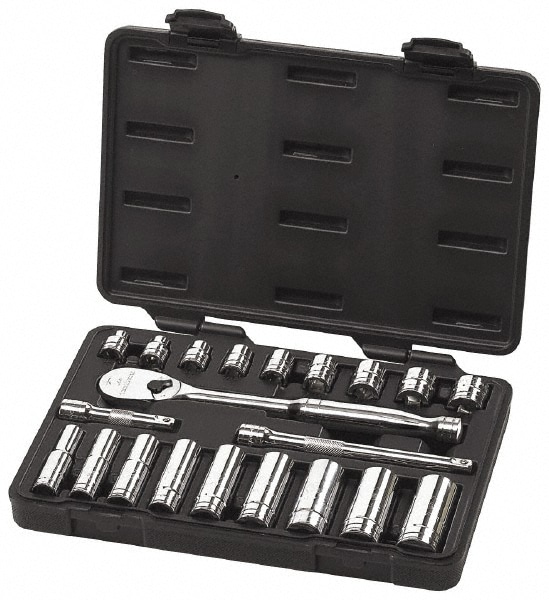 GEARWRENCH 80557 Deep Standard Socket Set: 21 Pc 