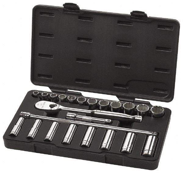 GEARWRENCH 80707 Deep Standard Socket Set: 23 Pc Image