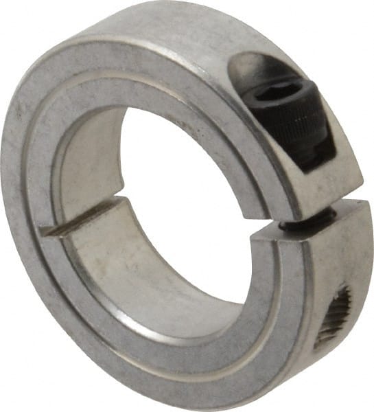 1ASC-100 10pcs 1" Inch Aluminum Single Split Shaft Collar 