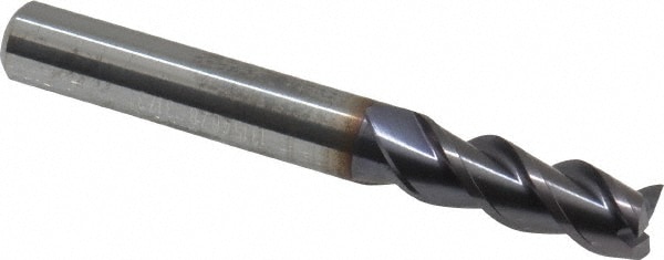 Guhring 9031730079400 Square End Mill: 5/16 Dia, 13/16 LOC, 5/16 Shank Dia, 2-1/2 OAL, 3 Flutes, Solid Carbide Image