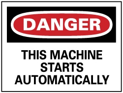 Accident Prevention Sign: Rectangle, 