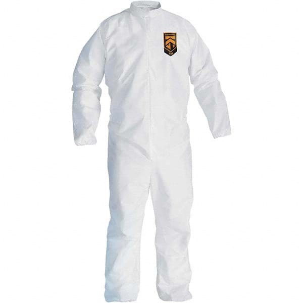 Disposable Coveralls: Size X-Large, SMS, Zipper Closure