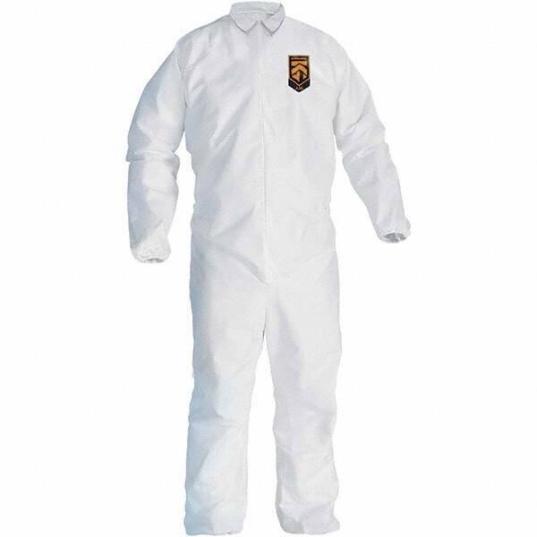 KleenGuard 46107 Disposable Coveralls: Size 4X-Large, SMS, Zipper Closure 