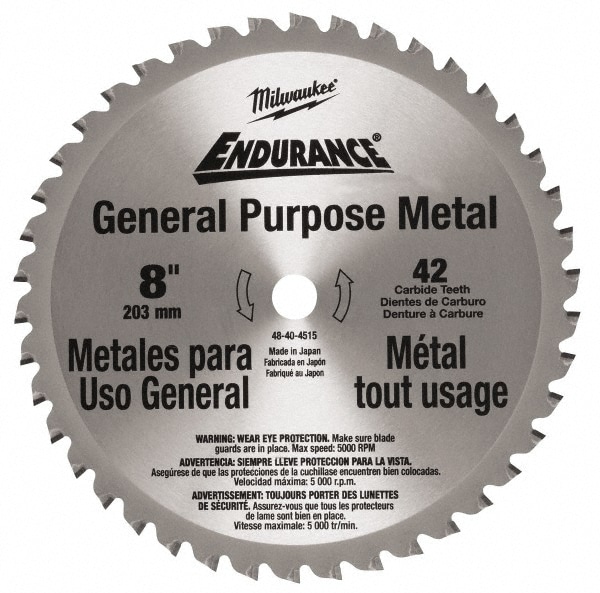 Milwaukee 8 best sale metal cutting blade