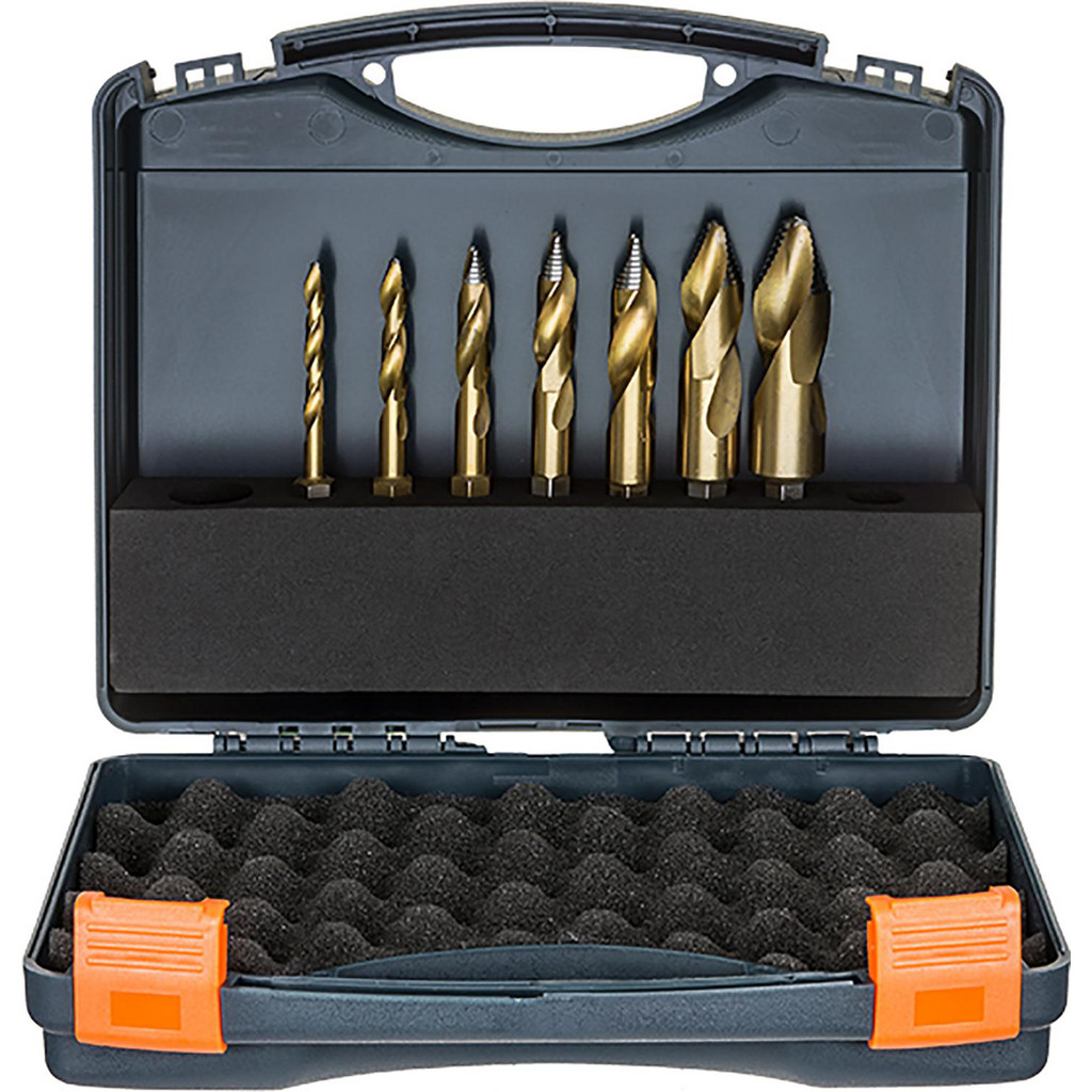 Holemaker Technology - Drill Bit Set: Twist Drill Bits, 7 Pc, 135 deg ...
