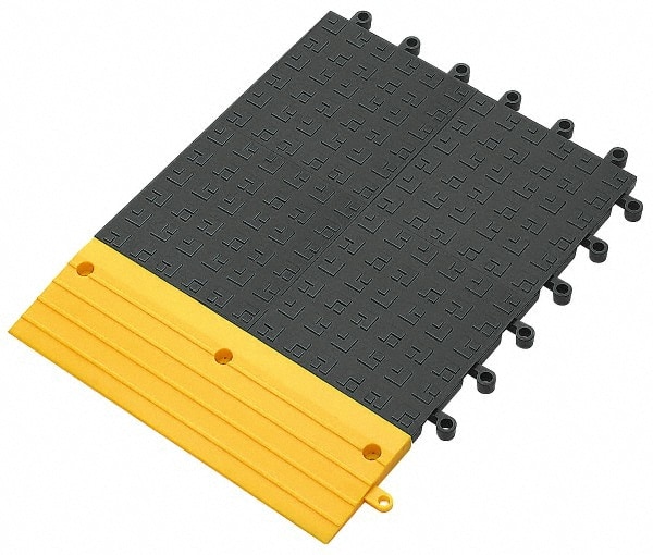 Wearwell 556.78X18X18CH Anti-Fatigue Modular Tile Mat: Dry Environment, 18" Length, 18" Wide, 7/8" Thick, Interlocking Edge, Charcoal 