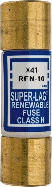 Cooper Bussmann REN-10 Cartridge Time Delay Fuse: H, 10 A, 50.8 mm OAL, 14.3 mm Dia Image