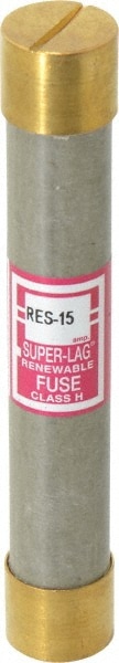 Cooper Bussmann RES-15 Cartridge Time Delay Fuse: H, 15 A, 127 mm OAL, 20.6 mm Dia Image