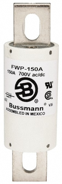 Cooper Bussmann FWP-150A Cartridge Fast-Acting Fuse: 150 A, 5-3/32" OAL, 1-1/2" Dia Image