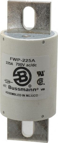 Cooper Bussmann Cartridge Fast-Acting Fuse: 225 A, 5-3/32″ OAL, 2″ Dia  75383042 MSC Industrial Supply