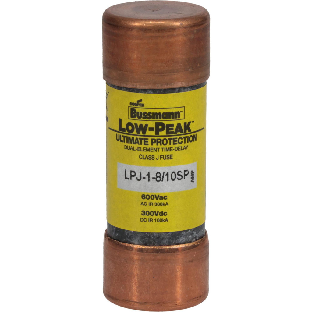 Cooper Bussmann General Purpose Fuse: Time Delay, J, 1.8000 A - 2-1/4" OAL | Part #LPJ-1-8/10SP