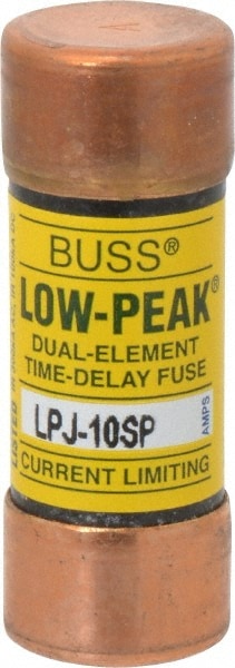 Cooper Bussmann LPJ-10SP Cartridge Time Delay Fuse: J, 10 A, 20.6 mm Dia Image