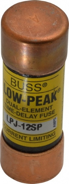 Cooper Bussmann LPJ-12SP Cartridge Time Delay Fuse: J, 12 A, 20.6 mm Dia Image