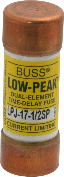 Cooper Bussmann LPJ-17-1/2SP Cartridge Time Delay Fuse: J, 17.5 A, 20.6 mm Dia Image