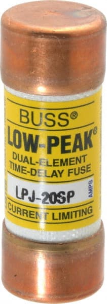 Cooper Bussmann Cartridge Time Delay Fuse: J, 20 A, 20.6 mm Dia  75390559 MSC Industrial Supply