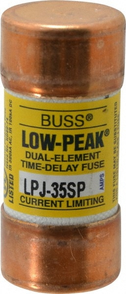 Cooper Bussmann LPJ-35SP Cartridge Time Delay Fuse: J, 35 A, 27 mm Dia Image