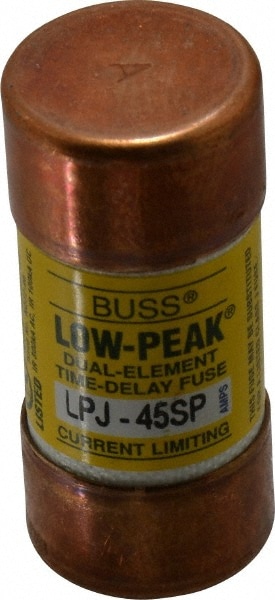 Cooper Bussmann LPJ-45SP Cartridge Time Delay Fuse: J, 45 A, 27 mm Dia Image