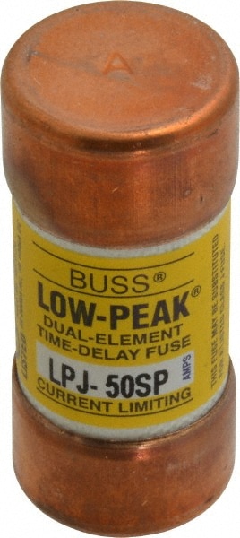 Cooper Bussmann LPJ-50SP Cartridge Time Delay Fuse: J, 50 A, 27 mm Dia Image