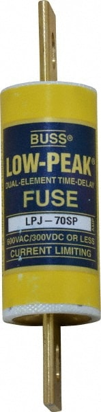 Cooper Bussmann LPJ-70SP Cartridge Time Delay Fuse: J, 70 A, 28.6 mm Dia Image