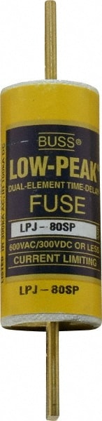 Cooper Bussmann LPJ-80SP Cartridge Time Delay Fuse: J, 80 A, 28.6 mm Dia Image