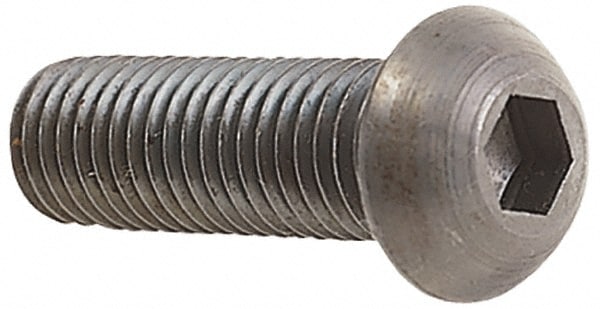 Holo-Krome 88348 #8-32 1" Length Under Head Hex Socket Drive Button Socket Cap Screw Image