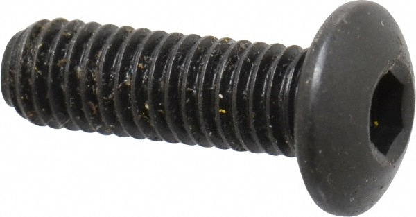 Holo-Krome 65008 #10-32 5/8" Length Under Head Hex Socket Drive Button Socket Cap Screw Image