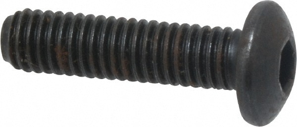 Holo-Krome 65010 #10-32 3/4" Length Under Head Hex Socket Drive Button Socket Cap Screw Image