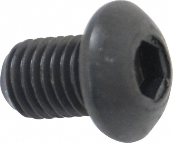 Holo-Krome 65016 1/4-28 3/8" Length Under Head Hex Socket Drive Button Socket Cap Screw Image