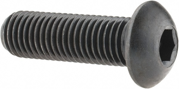 Holo-Krome 65034 5/16-24 1" Length Under Head Hex Socket Drive Button Socket Cap Screw Image