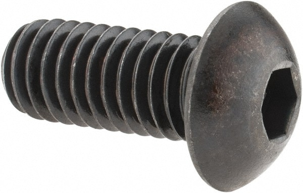 Holo-Krome 64070 3/8-16 7/8" Length Under Head Hex Socket Drive Button Socket Cap Screw Image