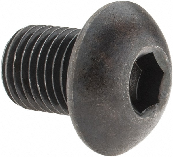 Holo-Krome 65036 3/8-24 1/2" Length Under Head Hex Socket Drive Button Socket Cap Screw Image