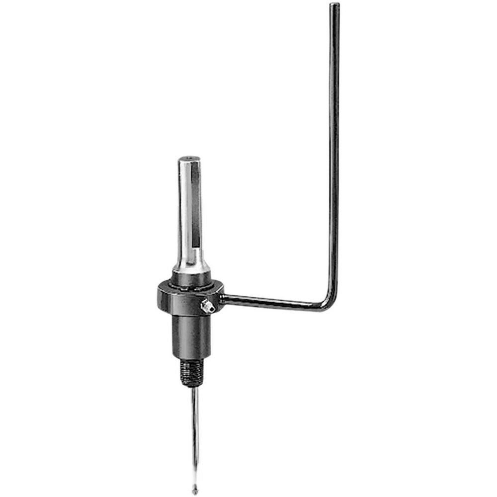 Hole Saw Arbor: 1 to 6" Saw Dia, 3-Flat Shank, Pin Pilot