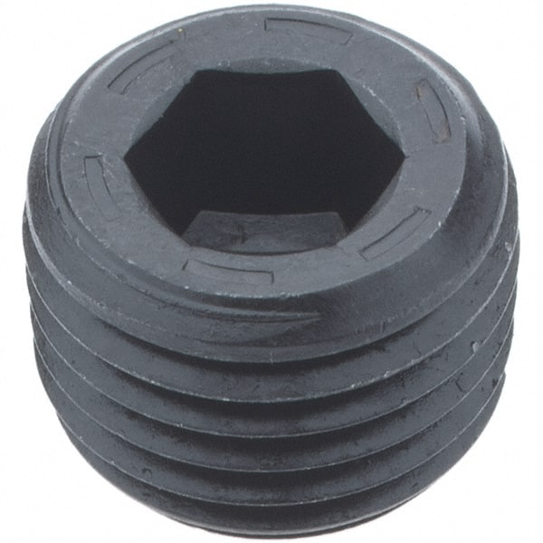 1/4-18, 13/32" OAL, Alloy Steel Socket Pressure Plug