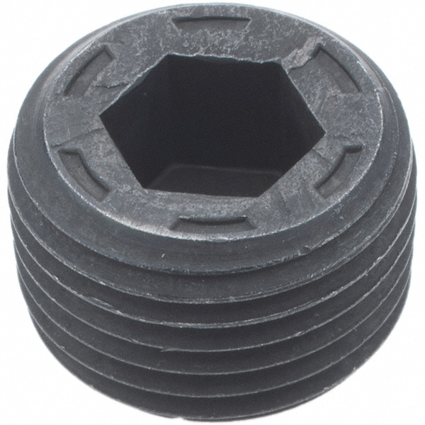 Holo-Krome 12008 3/8-18, 13/32" OAL, Alloy Steel Socket Pressure Plug Image