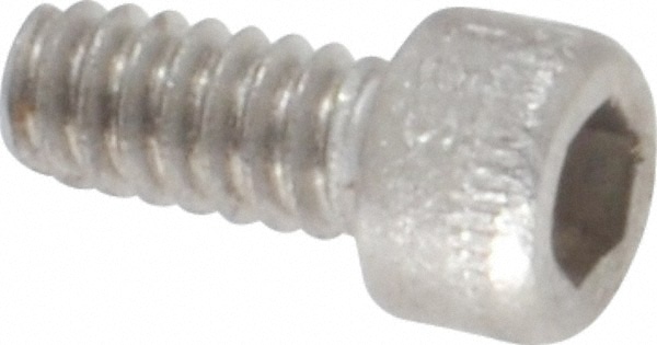 Holo-Krome 78010 Hex Head Cap Screw: #4-40 x 1/4", Grade 18-8 Stainless Steel, Uncoated Image