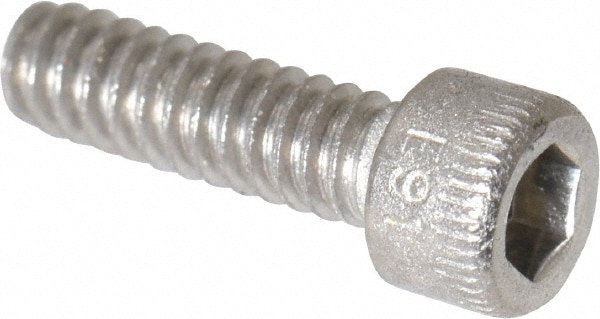 Holo-Krome 78012 Hex Head Cap Screw: #4-40 x 3/8", Grade 18-8 Stainless Steel, Uncoated Image