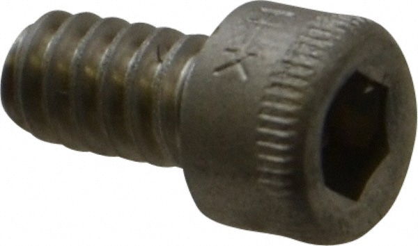 Holo-Krome 78016 Hex Head Cap Screw: #6-32 x 1/4", Grade 18-8 Stainless Steel, Uncoated Image