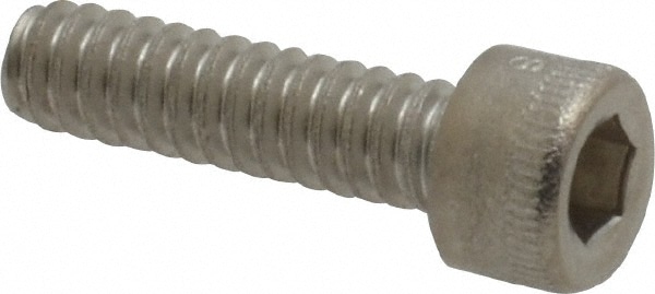 Holo-Krome 78020 Hex Head Cap Screw: #6-32 x 1/2", Grade 18-8 Stainless Steel, Uncoated Image