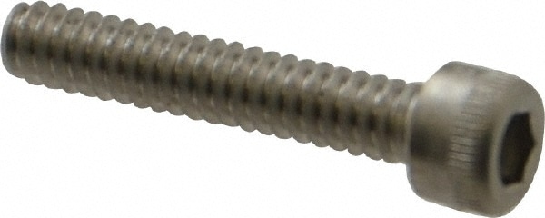 Holo-Krome 78024 Hex Head Cap Screw: #6-32 x 3/4", Grade 18-8 Stainless Steel, Uncoated Image