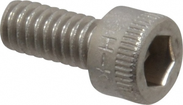 Holo-Krome 78026 Hex Head Cap Screw: #8-32 x 3/8", Grade 18-8 Stainless Steel, Uncoated Image