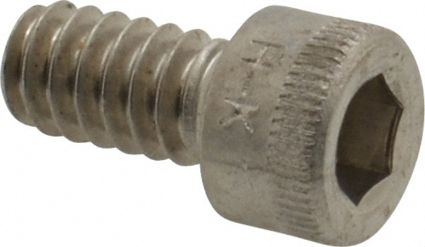 Holo-Krome 78036 Hex Head Cap Screw: #10-24 x 3/8", Grade 18-8 Stainless Steel, Uncoated Image