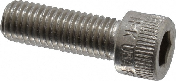 Holo-Krome 79038 Hex Head Cap Screw: 1/4-28 x 3/4", Grade 18-8 Stainless Steel, Uncoated Image