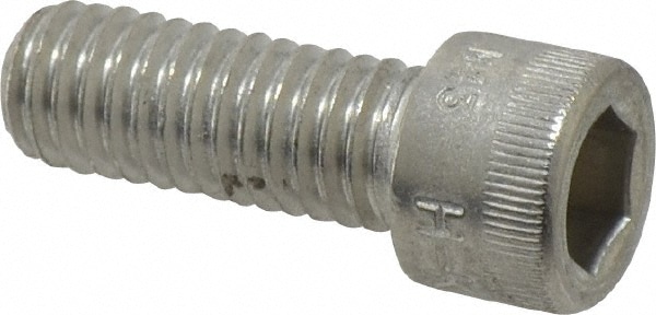 Holo-Krome 78098 Hex Head Cap Screw: 3/8-16 x 1", Grade 18-8 Stainless Steel, Uncoated Image